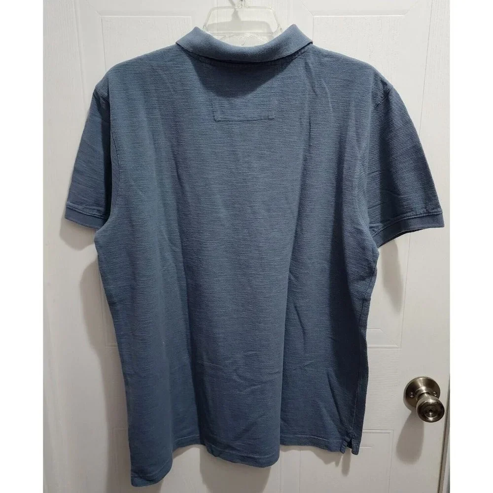 Banana Republic Short Sleeve Polo Shirt‎ Men's Size Large 100% Cotton Blue